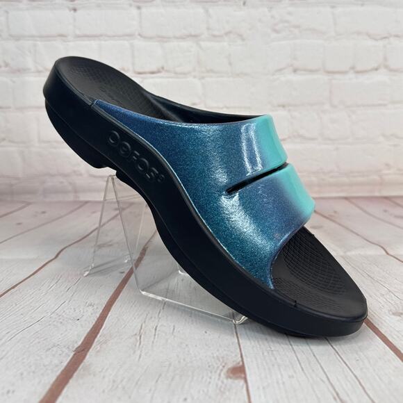 Oofos Ooah Luxe Atlantis Slides Sandals Mens Size 9/Women’s Size 11 - Picture 2 of 10